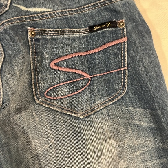 Seven 7 jeans size 29 wide leg bottoms - Picture 7 of 11